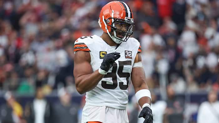 Cleveland Browns defensive end Myles Garrett.